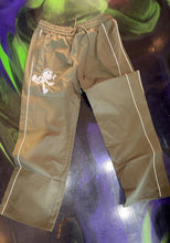 Load image into Gallery viewer, Chiefin “Reflective Embroidery” Olive Green TrackPants
