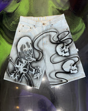 Load image into Gallery viewer, Chiefin “Airbrush” White Jorts
