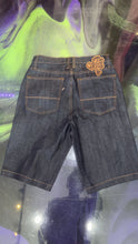Load image into Gallery viewer, Chiefin Waxed Denim “Glow in the Dark” Shorts

