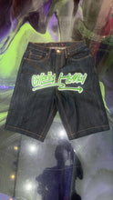 Load image into Gallery viewer, Chiefin Waxed Denim “Glow in the Dark” Shorts

