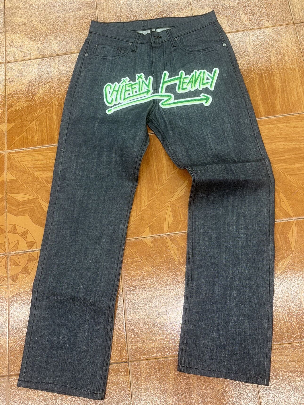 Chiefin “Glow in the Dark” waxed denim